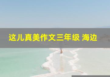 这儿真美作文三年级 海边